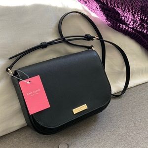 Large Carsen Lauren Way Crossbody Black - Kate Spade; New with tags & never used